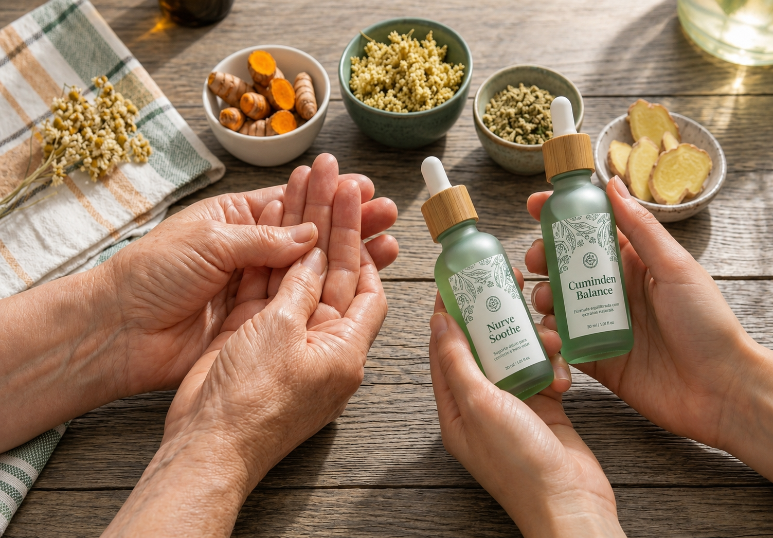 Natural ingredients often mentioned alongside nerve comfort routines